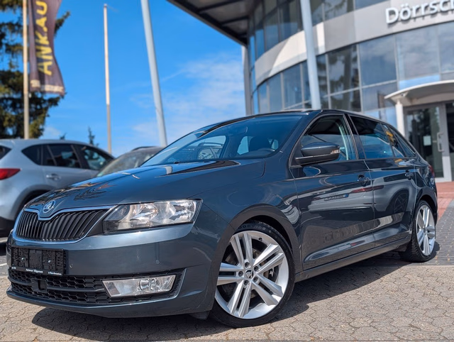 Skoda Rapid Spaceback Ambition AHK. SHZ. PDC. DAB Baujahr 2017 (129.300 km, Diesel, 116 PS) - Gebrauchtwagen bei Autohaus Dörrschuck Mainz