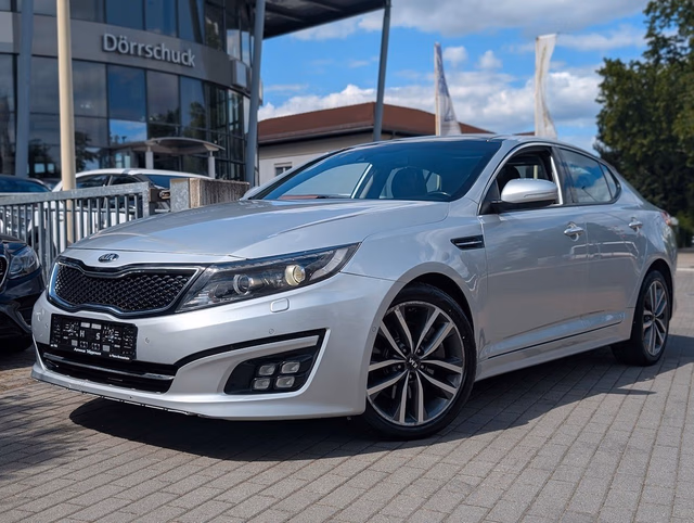 Kia Optima 20 Jahre Edition PANO. NAVI. SHZ. KAMERA Baujahr 2015 (177.900 km, Diesel, 136 PS) - Gebrauchtwagen bei Autohaus Dörrschuck Mainz