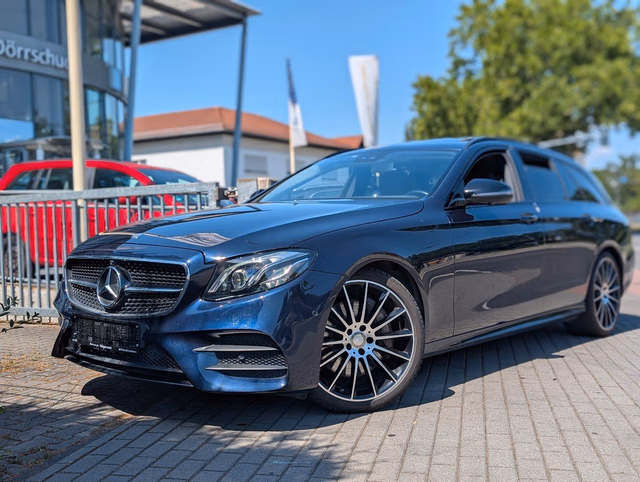 Mercedes-Benz E 350 d T-Modell AMG Line NAVI. AHK. KAMERA. SHZ Baujahr 2017 (193.700 km, Diesel, 258 PS) - Gebrauchtwagen bei Autohaus Dörrschuck Mainz